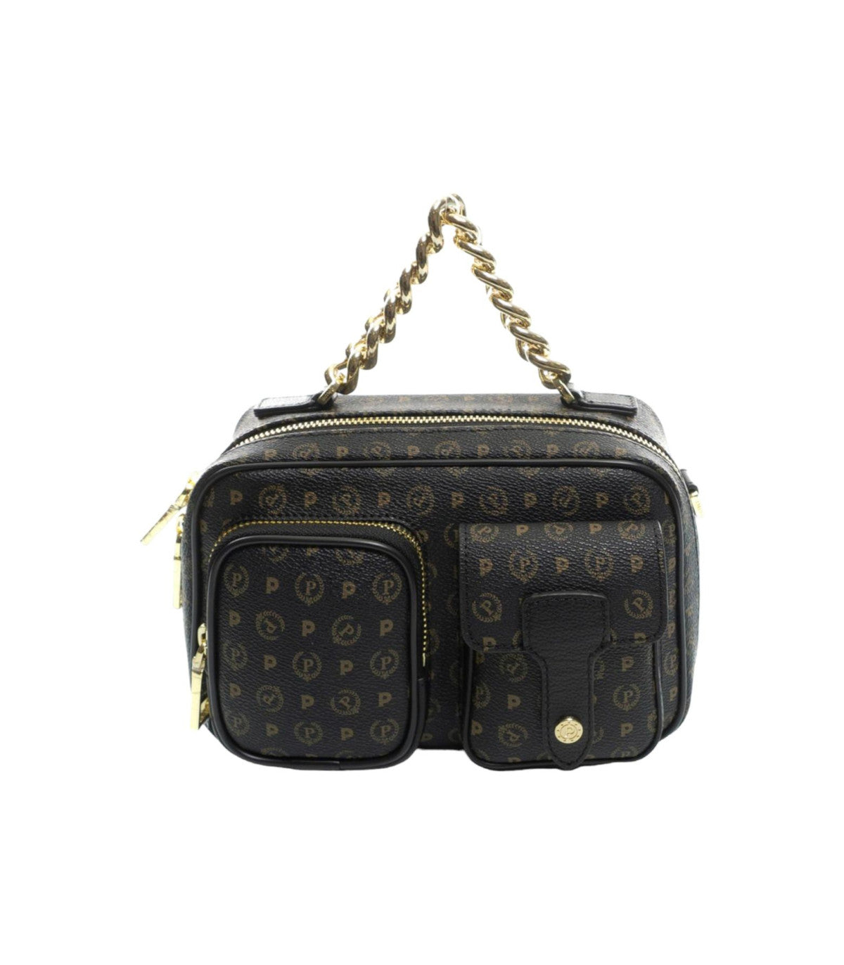 Borsetta POLLINI Heritage Nero Marrone similpelle