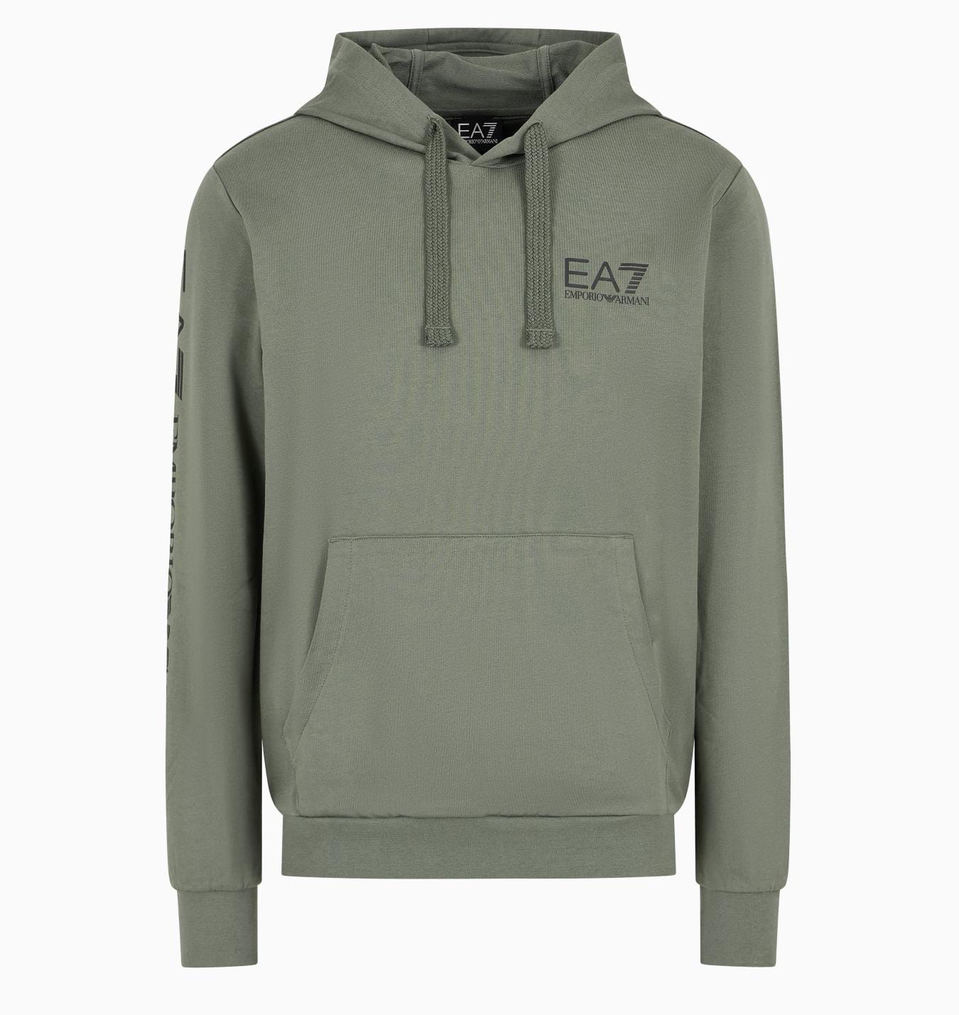 Felpa Emporio Armani con cappuccio verde militare