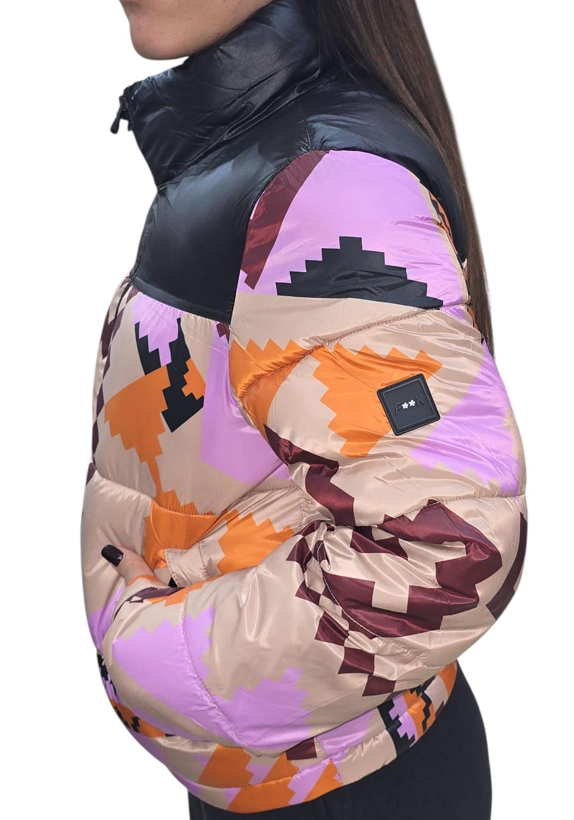 Bomber F**K Multicolor Donna girocollo