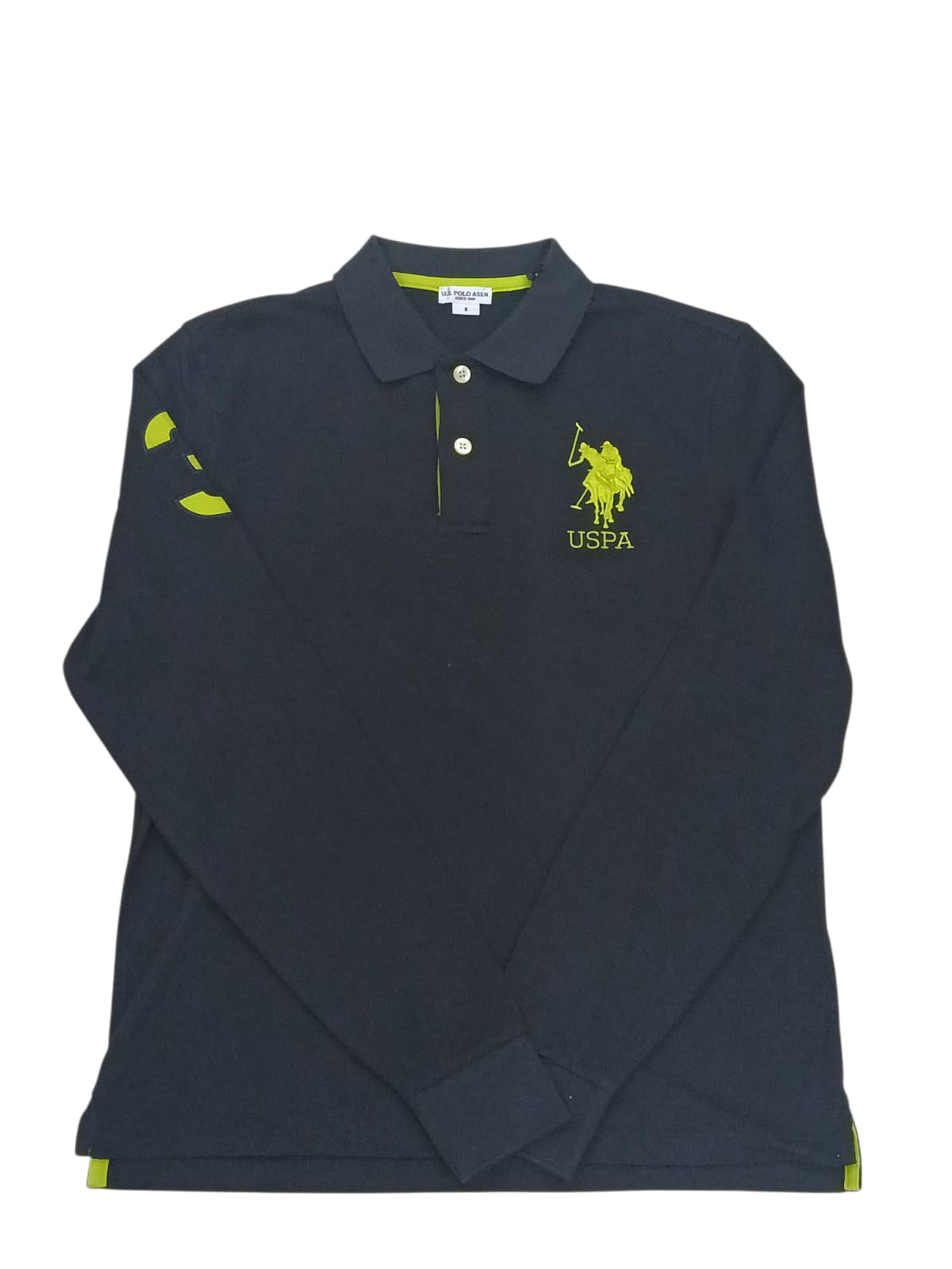 Polo US POLO manica lunga logo fluo