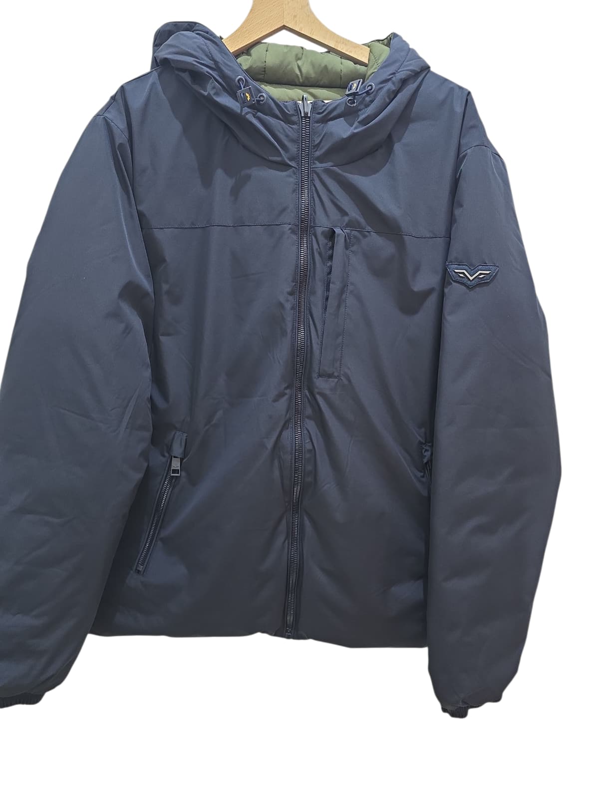 Giubbotto ARMATA DI MARE Dubleface corto blu verde