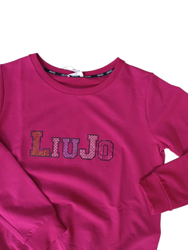 Felpa Liu JO garzata in strass