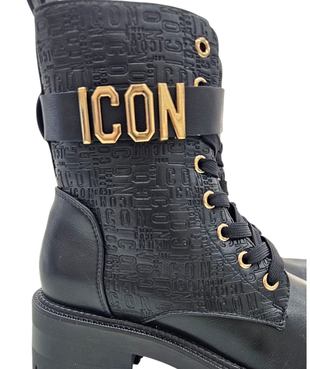 Stivale basso ICON con lacci e zip
