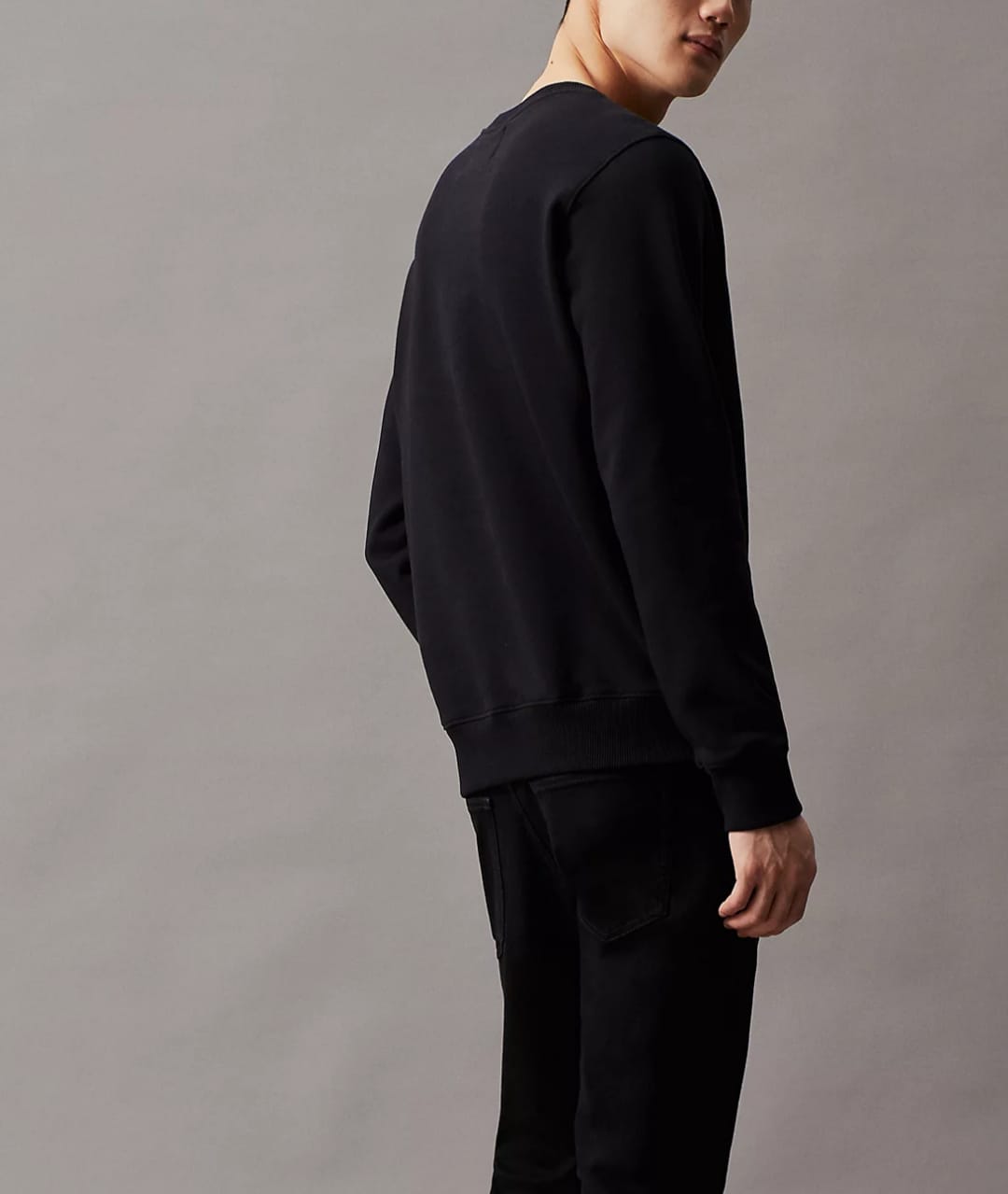 Felpa Calvin Klein Uomo girocollo maxi logo