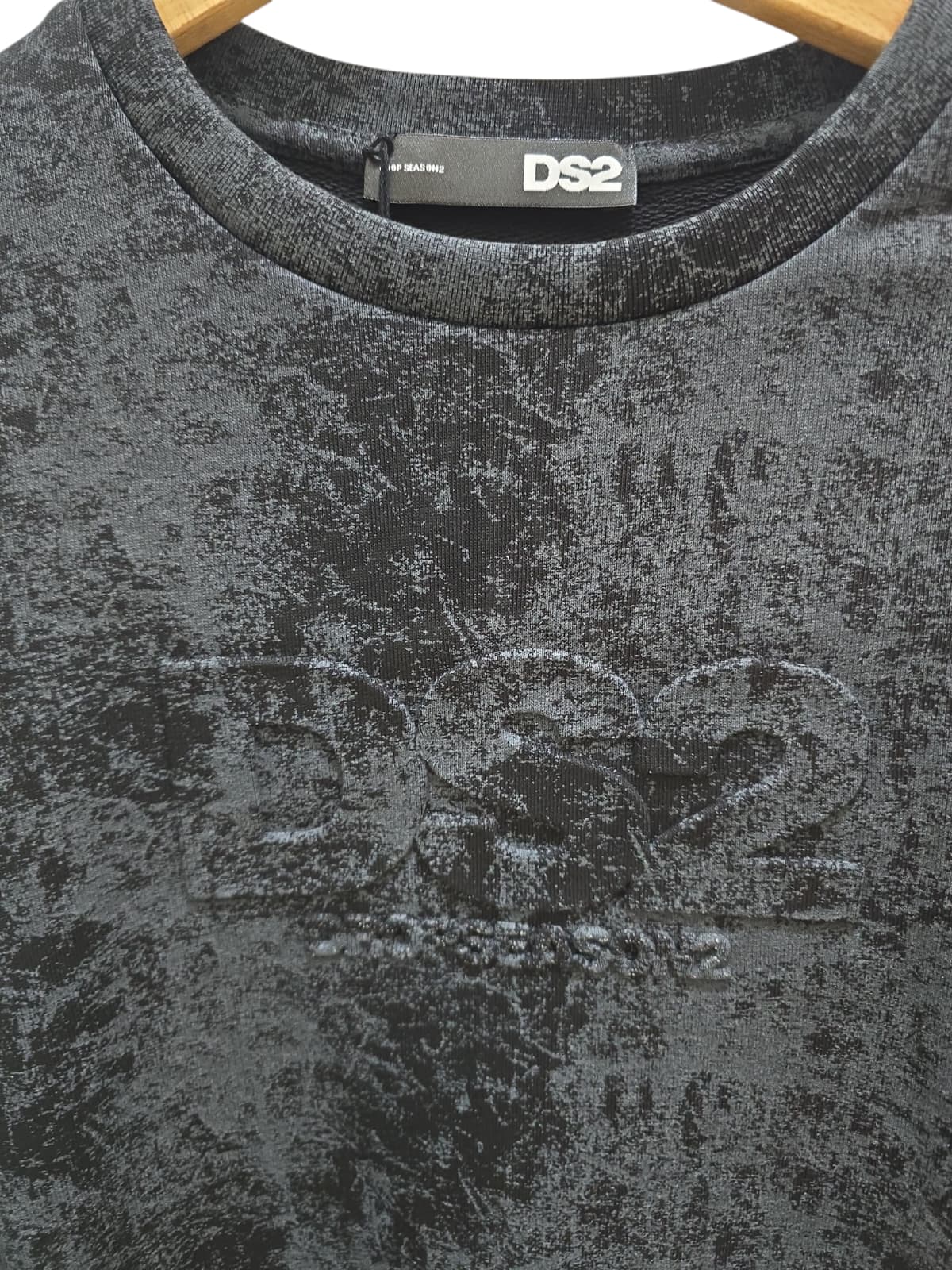 Felpa Drop Season 2 Girocollo effetto stone wash