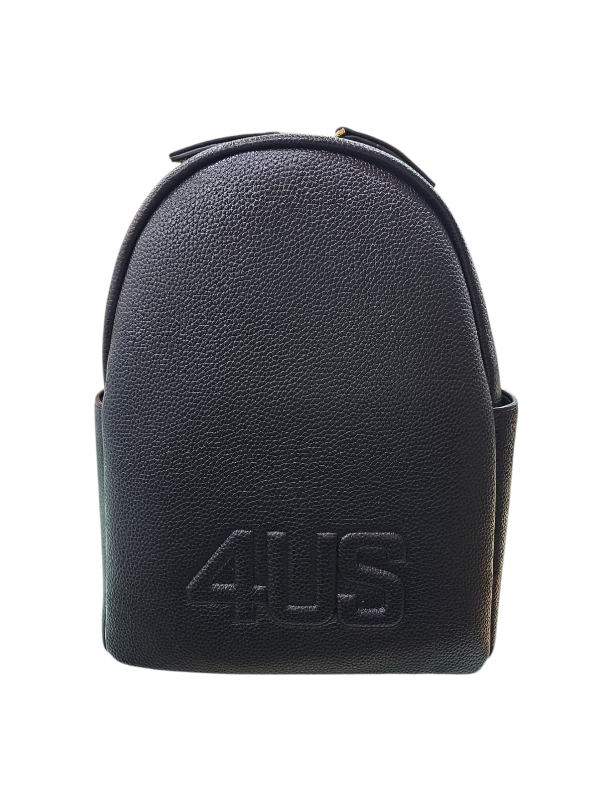 Zaino nero 4US PACIOTTI con logo rilievo 765