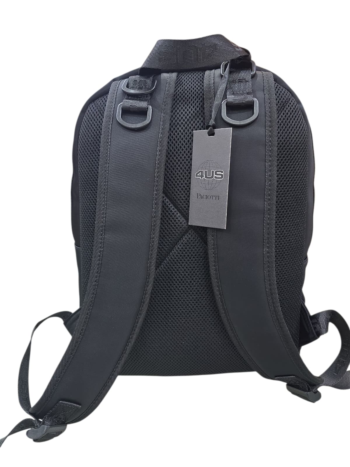 Zaino nero uomo 4US PACIOTTI con ricami 746