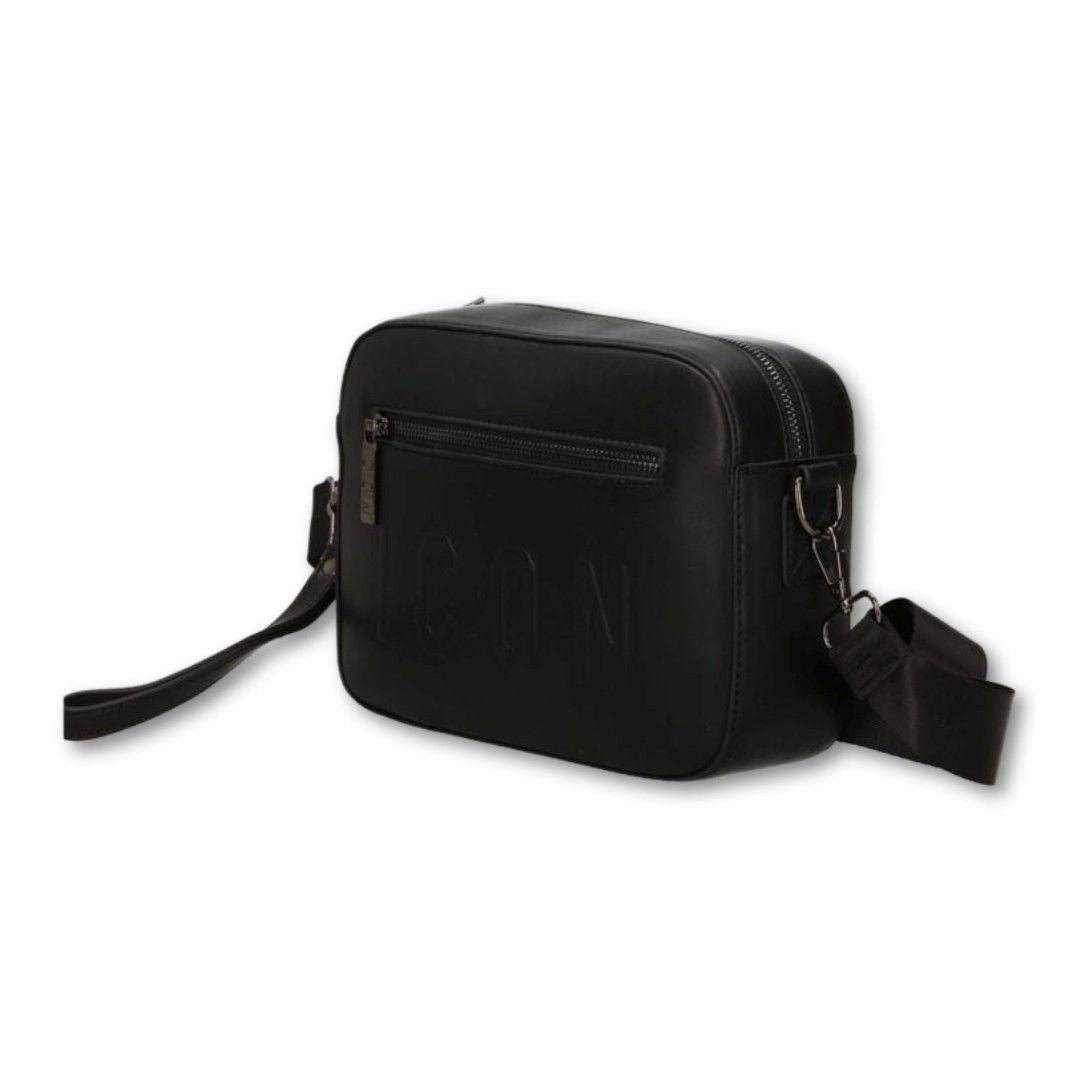 Pochette uomo ICON in ecopelle con maxi logo finn