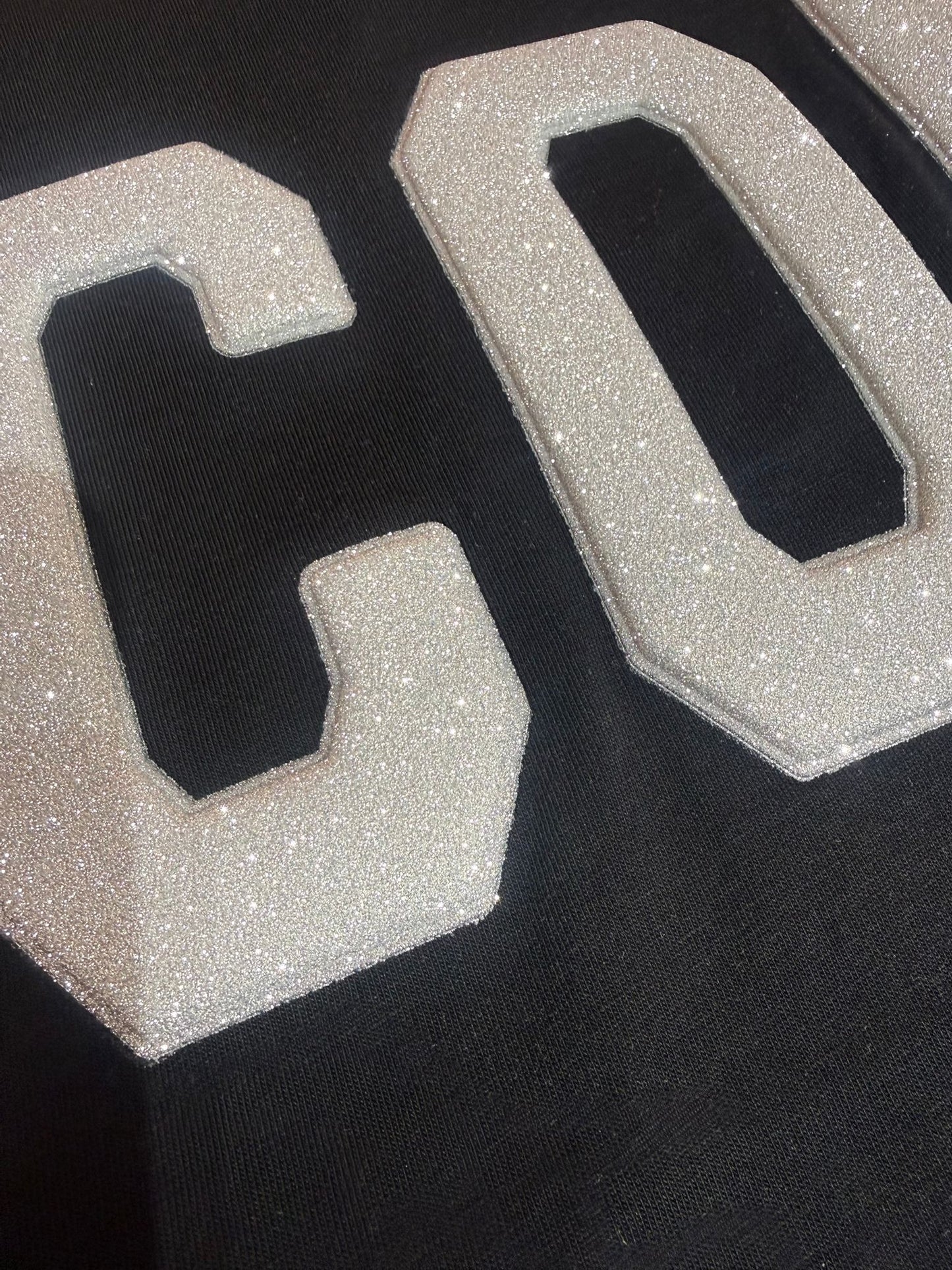 Cropped donna ICON con logo rilievo glitterato 21