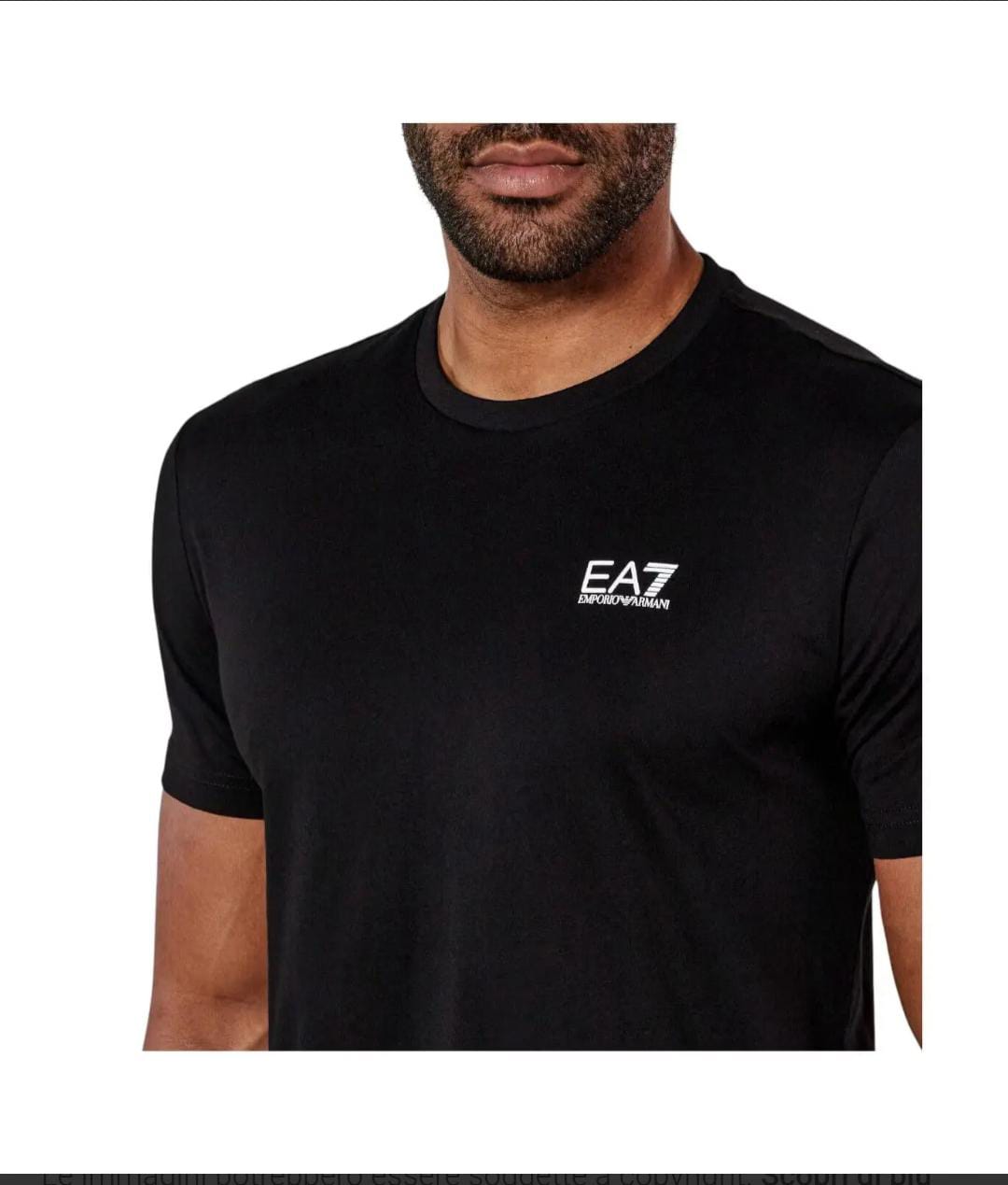 T-SHIRT Emporio Armani con logo verticale dietro
