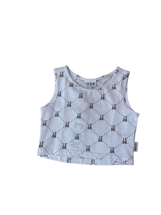 Crop-top donna ICON con stampe 03