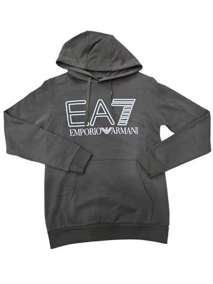 Felpa Emporio Armani garzata a maxi Logo