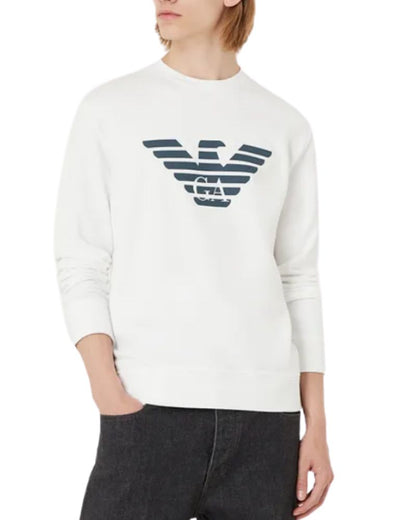 Felpa Emporio Armani Girocollo in maxi Logo