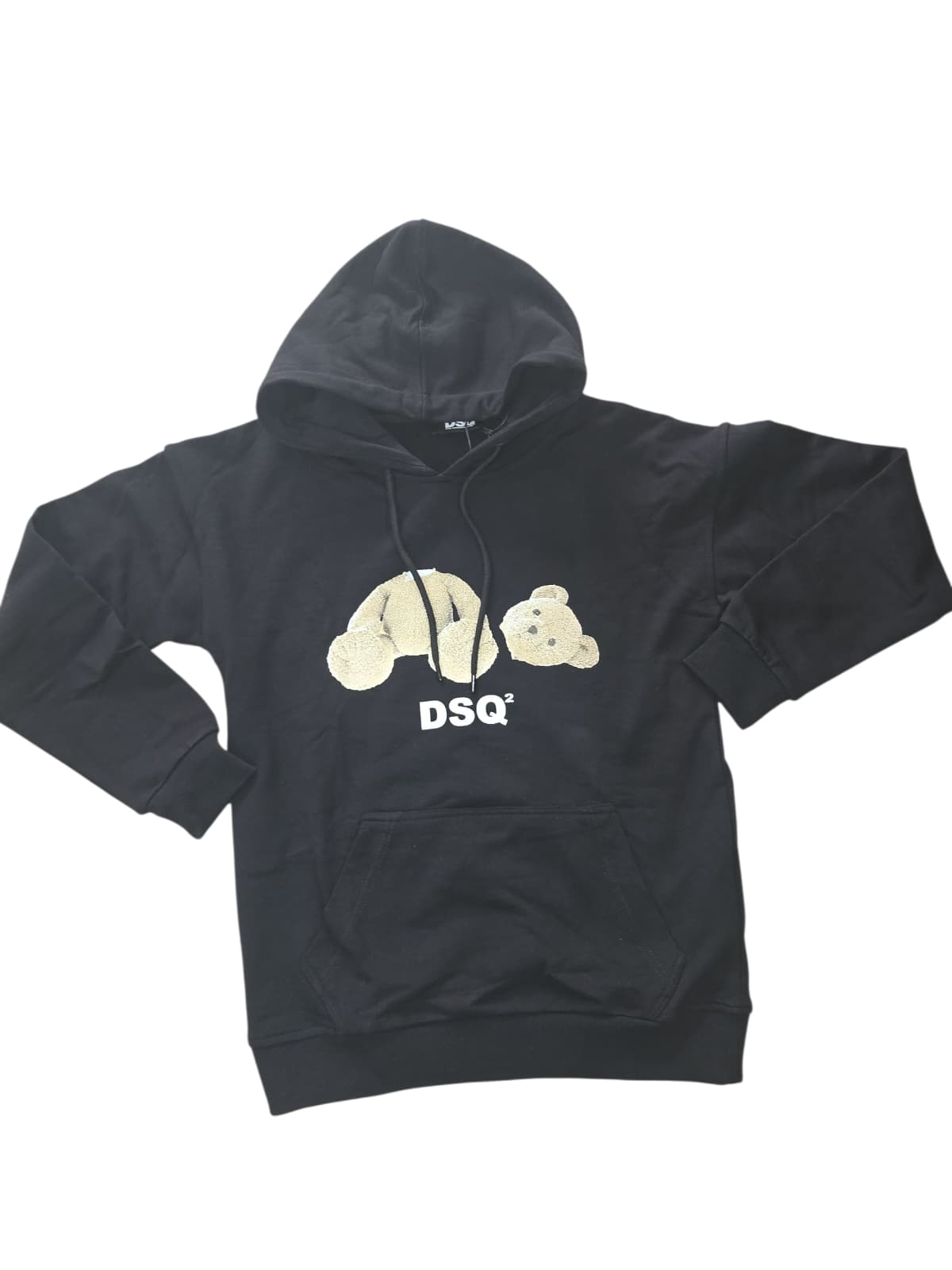 FELPA DSQ2 con cappuccio e orsetto in stampa