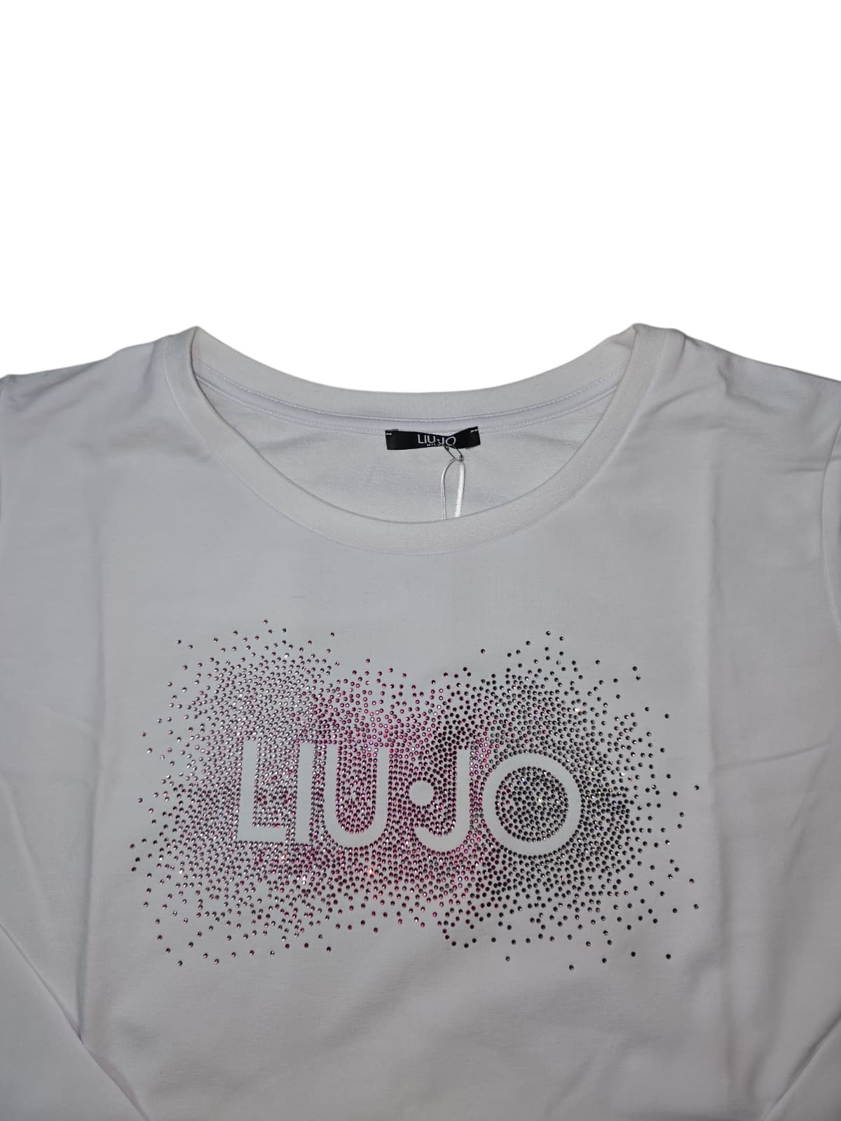 Felpa Liu Jo in maxi logo con stras