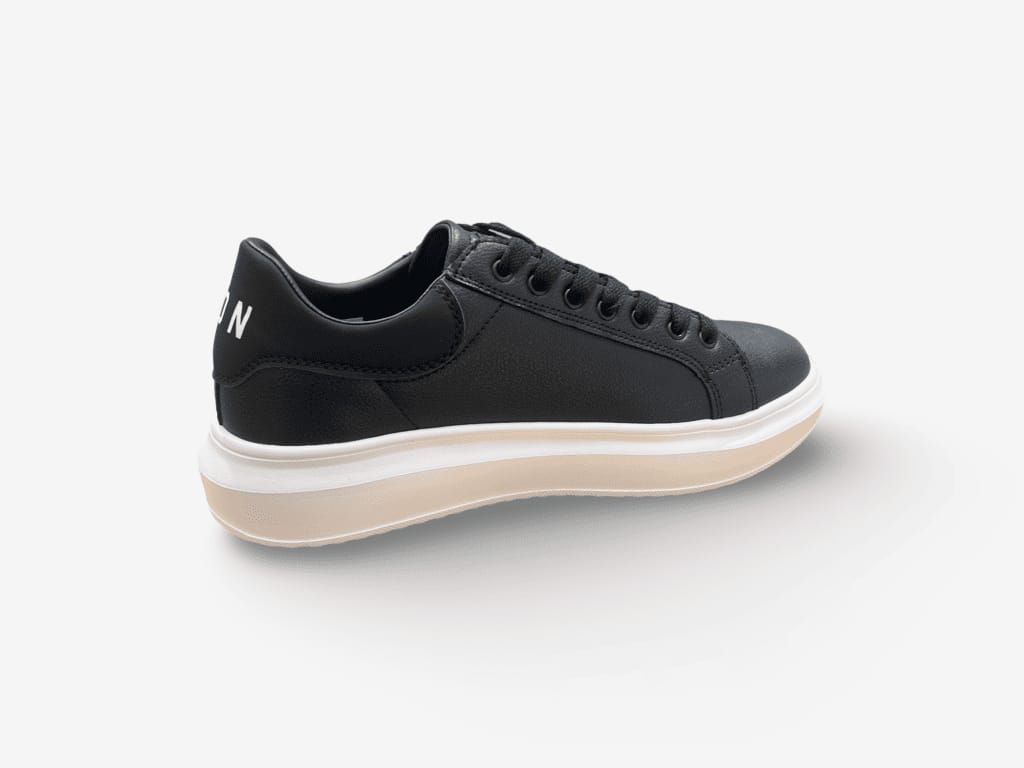 Sneakers ICON Uomo con logo a rilievo ecopelle