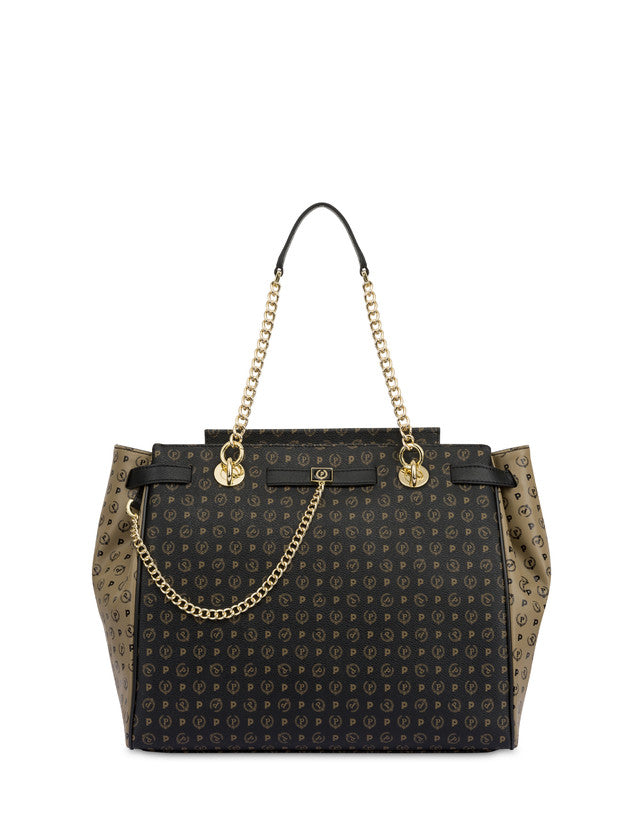 Borsa Pollini con doppia tracolla bicolore