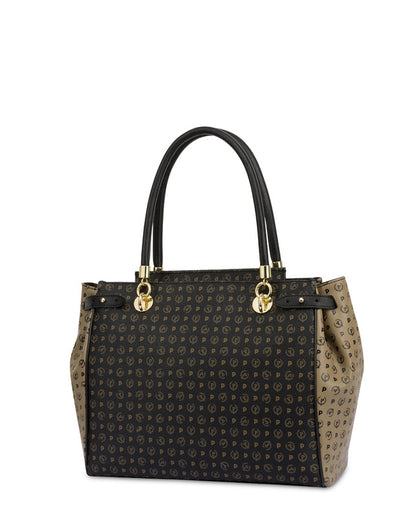 Borsa Pollini con doppia tracolla bicolore