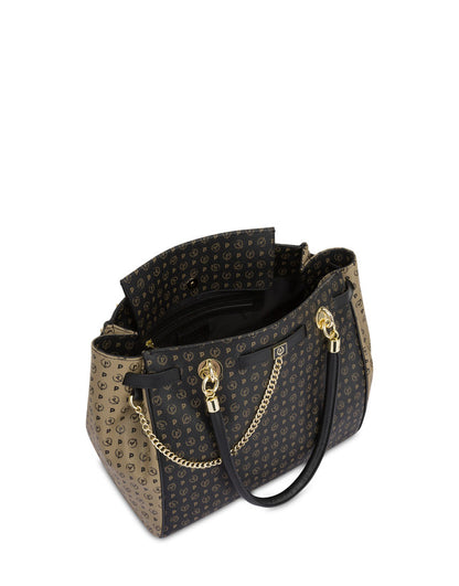 Borsa Pollini con doppia tracolla bicolore