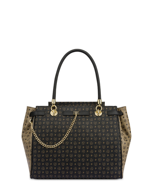 Borsa Pollini con doppia tracolla bicolore