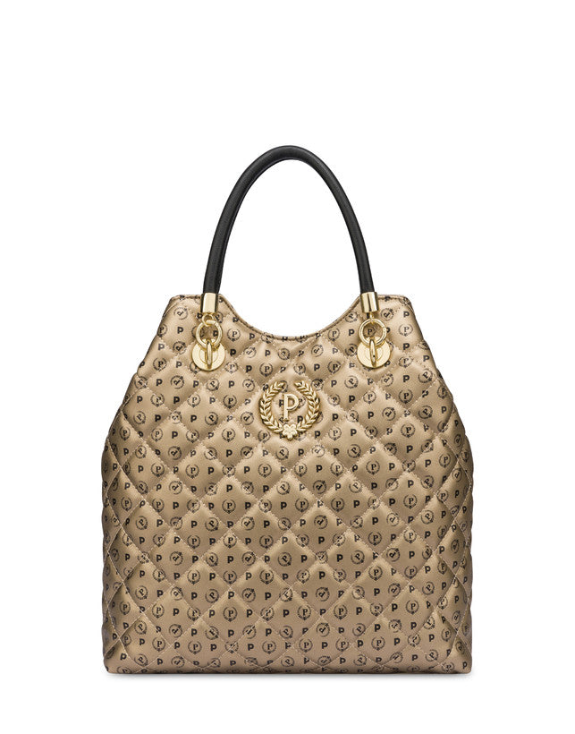 Borsa POLLINI Doppio  manico Heritage Oro nero