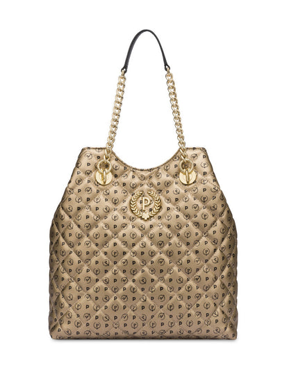 Borsa POLLINI Doppio  manico Heritage Oro nero