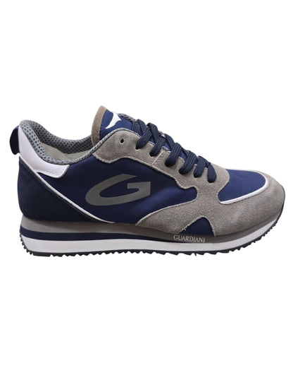 Sneaker GUARDIANI Uomo in camoschio e tessuto