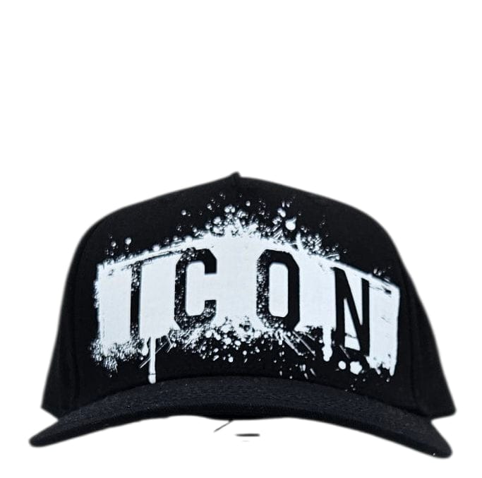 Cappello ICON effetto colatura nero