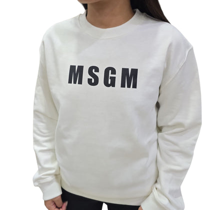 Felpa MSGM in cotone Bianca