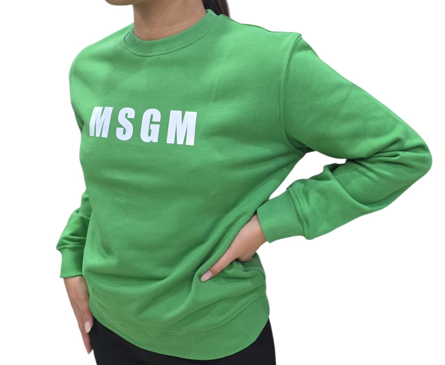 Felpa MSGM in cotone Verde