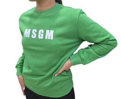 Felpa MSGM in cotone Verde