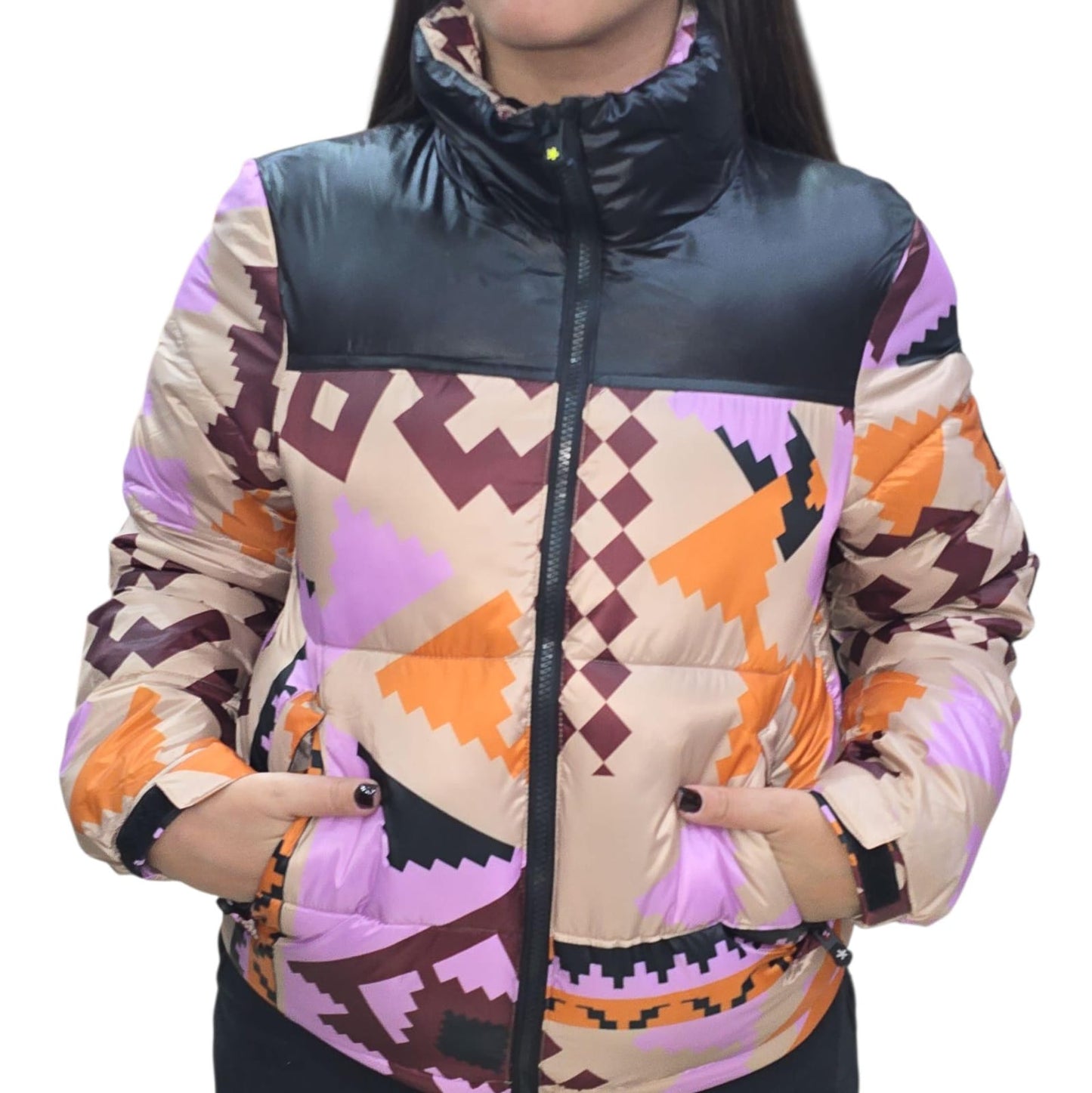 Bomber F**K Multicolor Donna girocollo