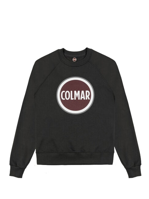 Felpa Colmar girocollo logo centrale bordeaux