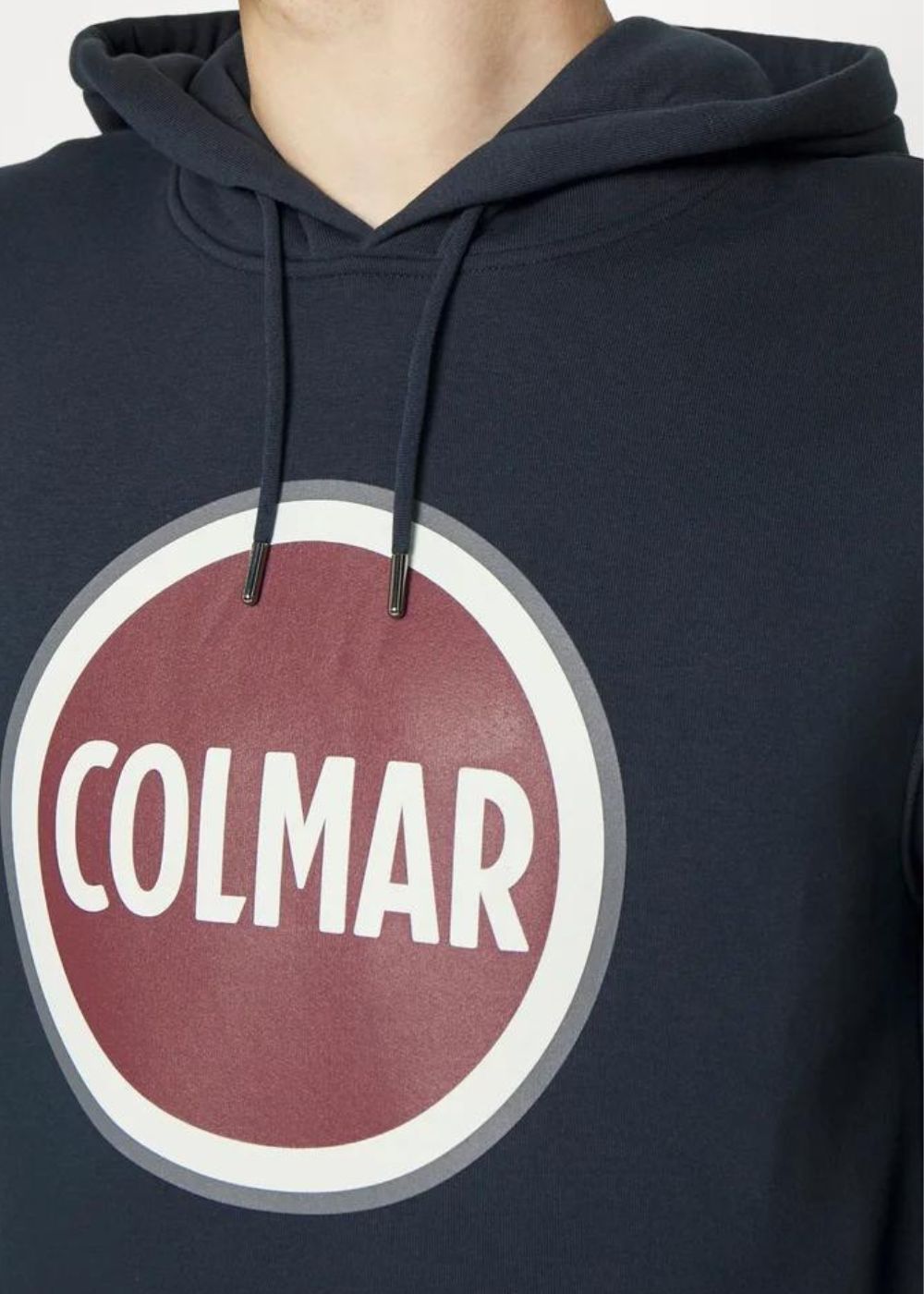 Felpa Colmar con cappuccio logo centrale bordeaux