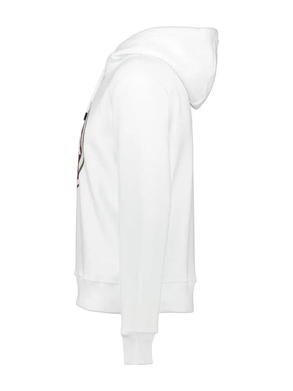 Felpa Colmar con cappuccio logo centrale bordeaux