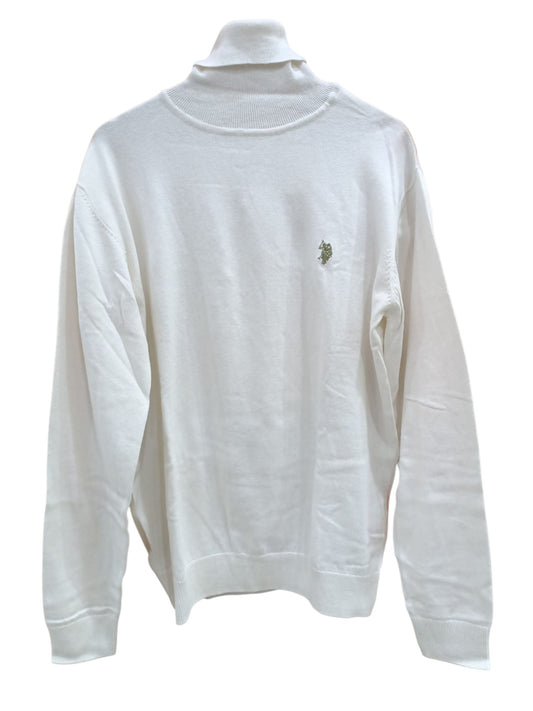 Maglione Dolcevita US POLO logo verde