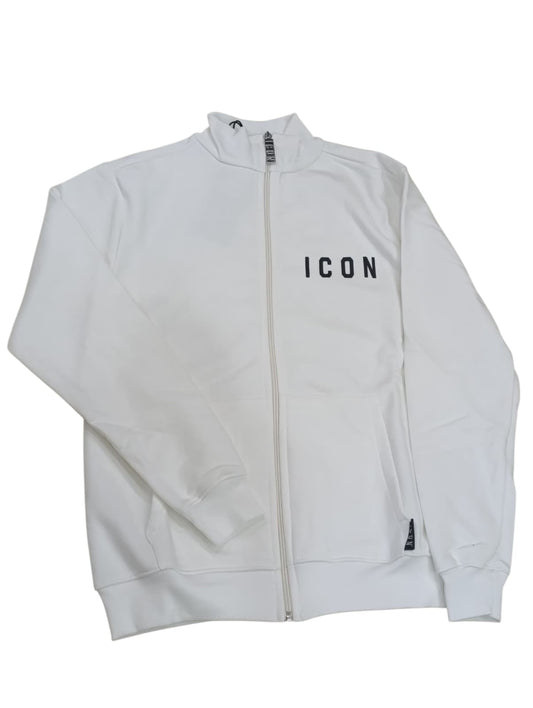 Felpa ICON con zip e logo laterale