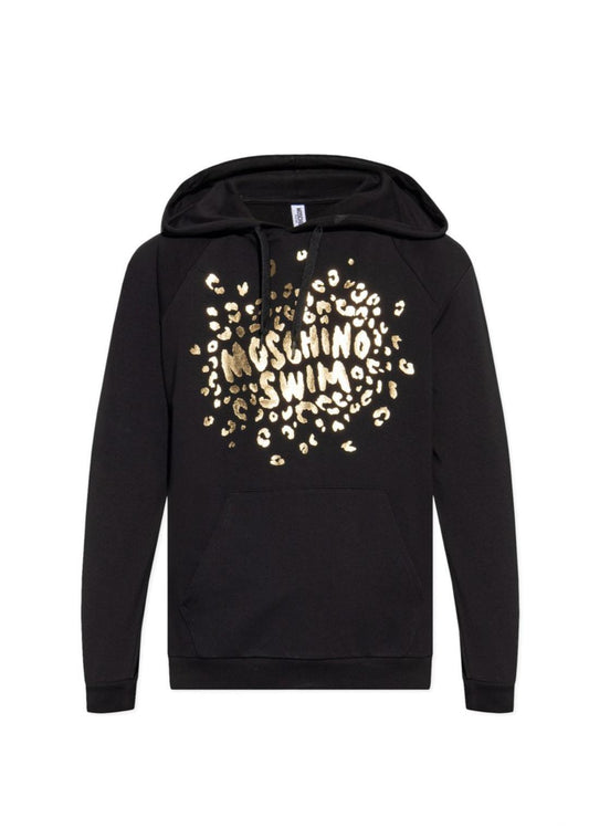 Felpa MOSCHINO con cappuccio logo maculato