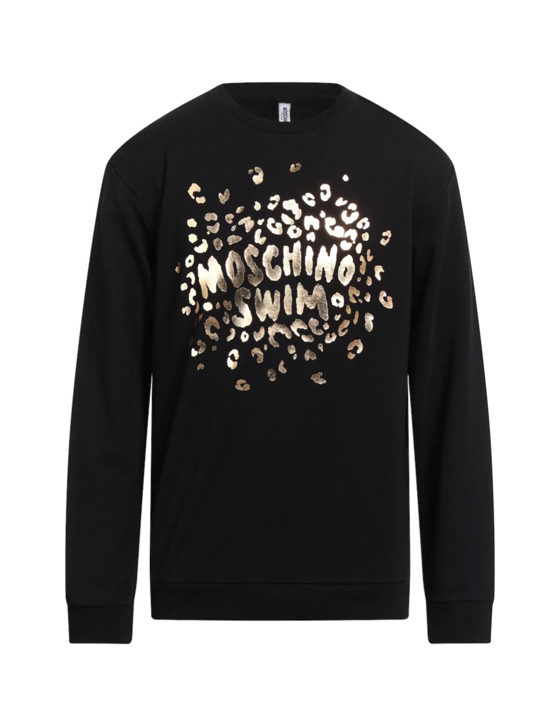 Felpa girocollo MOSCHINO logo maculato