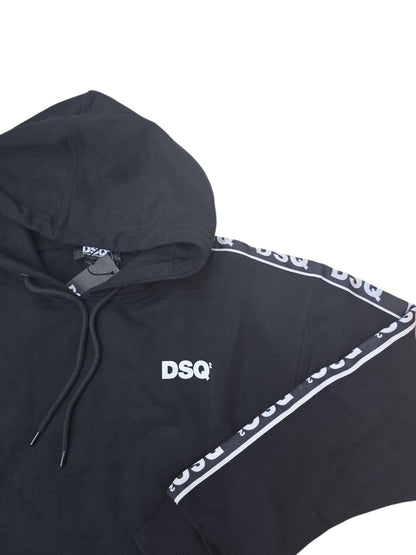 Felpa DSQ2 CON BANDA RICAMATA ALLE SPALLE