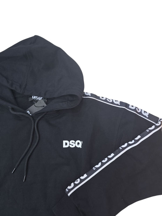 Felpa DSQ2 CON BANDA RICAMATA ALLE SPALLE