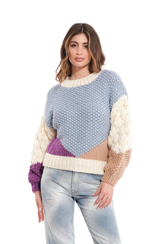 Maglione VICOLO multicolor ricamato