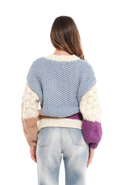 Maglione VICOLO multicolor ricamato