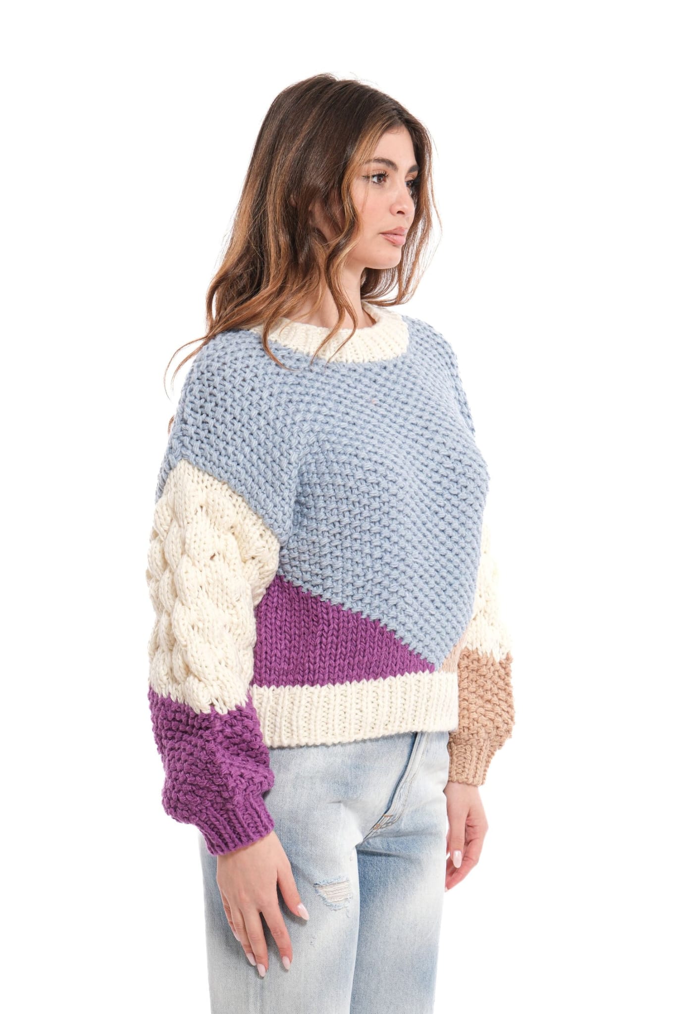 Maglione VICOLO multicolor ricamato