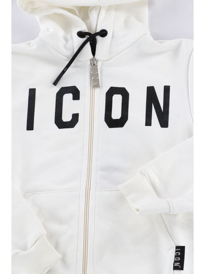 Felpa ICON con cappuccio e zip