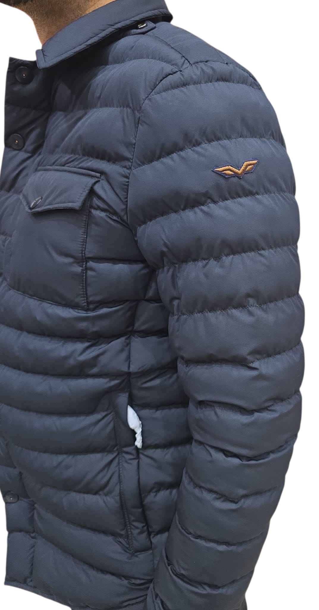 Piumino ARMATA DI MARE con bottoni  e colletto