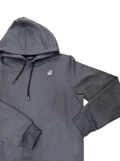 Felpa K-Way in cotone Usy Grigia  con cappuccio