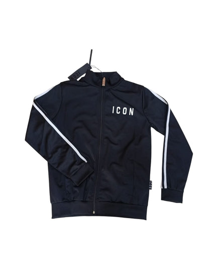 felpa Icon acetata con logo in stampa a collo alto