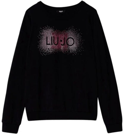 Felpa Liu Jo in maxi logo con stras