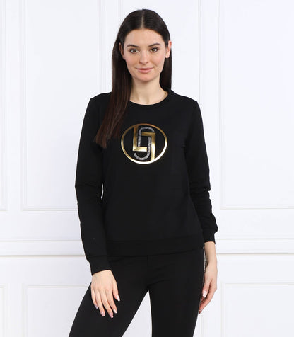 Felpa Liu JO in cotone con stras 2 colori